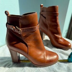 J.Crew Italian Leather Ankle Boots – Brown – Size 8.5